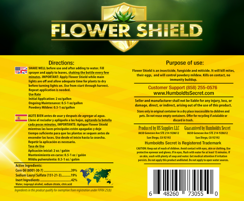 Humboldts Secret Flower Shield Natural Insecticide, Fungicide & Miticide