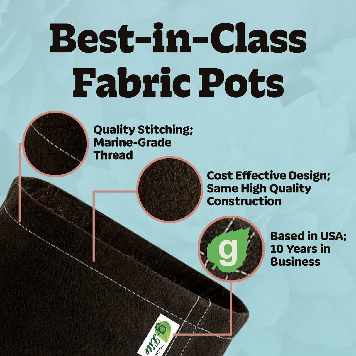 Geopot G-Lite Fabric Grow Bags