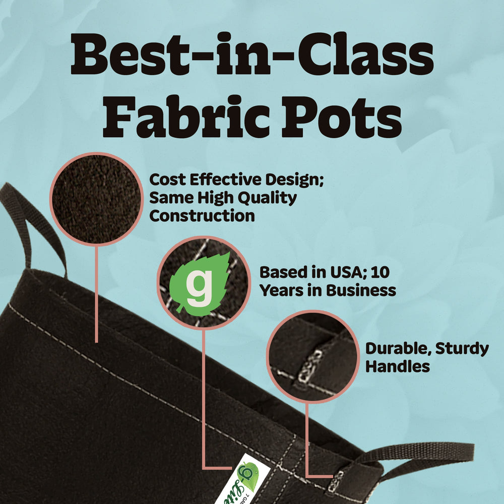 Geopot G-Lite Fabric Grow Bags with Handles