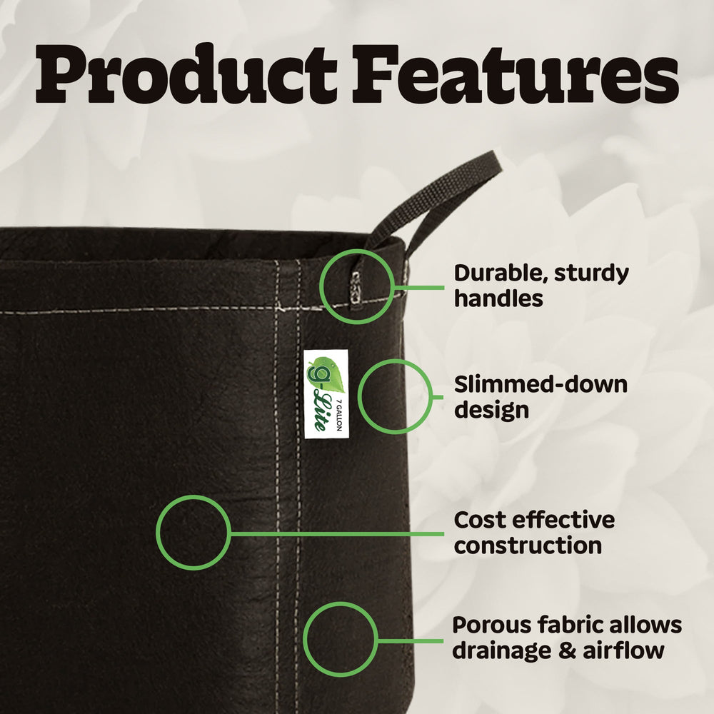 Geopot G-Lite Fabric Grow Bags with Handles