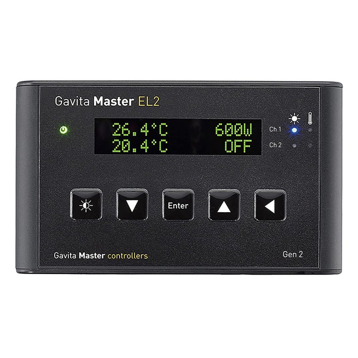 Gavita Master EL2 controller with digital display on a white background