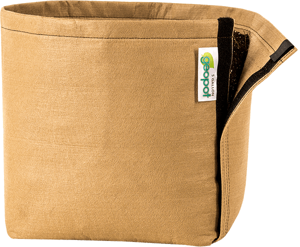 GeoPot Velcro Transplanter Grow Bags - Tan
