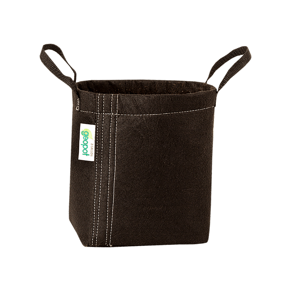 GeoPot Fabric Grow Bags with Handles - Black