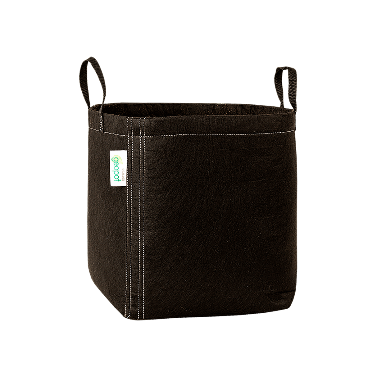 GeoPot Fabric Grow Bags with Handles - Black