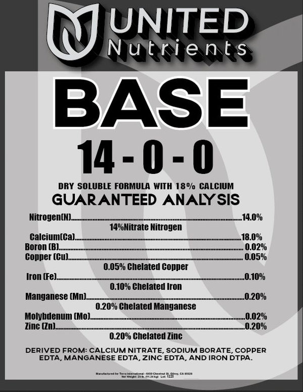 United Nutrients Base 14-0-0 Water Soluble Fertilizer, 25 lb