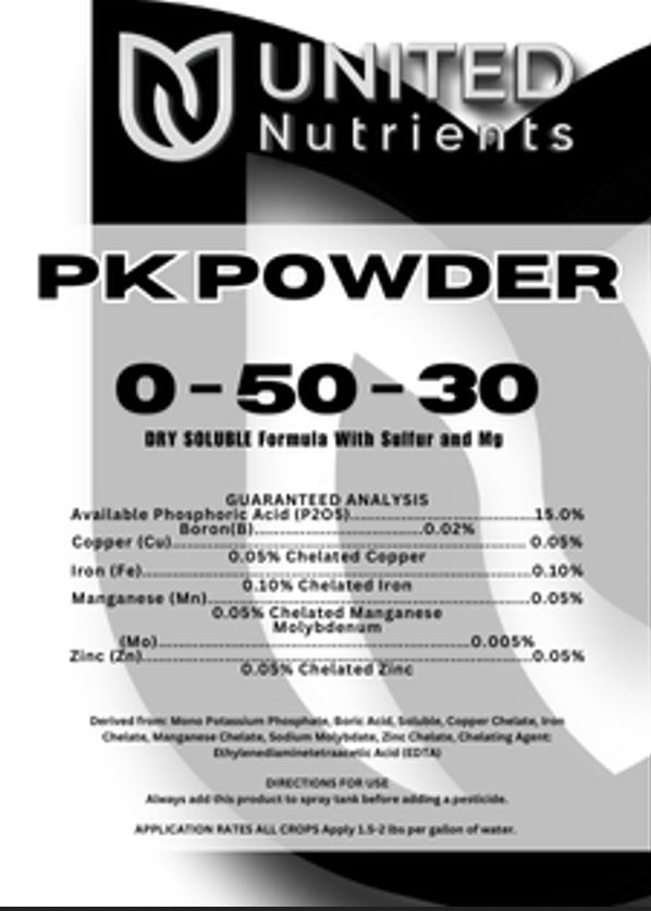 United Nutrients PK Powder 0-50-30 Water Soluble Fertilizer, 25 lb