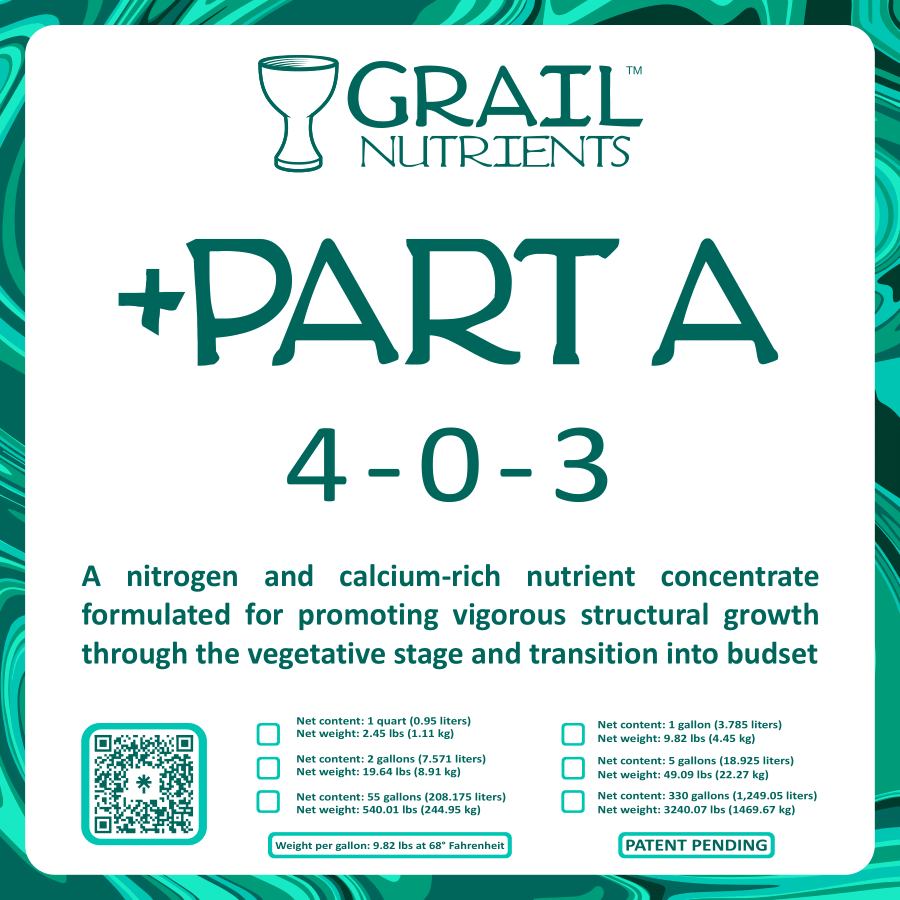 Grail Nutrients +Part A (4-0-3) Plant Fertilizer