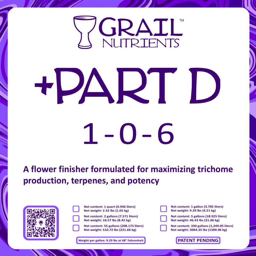 Grail Nutrients +Part D (1-0-6) Plant Fertilizer