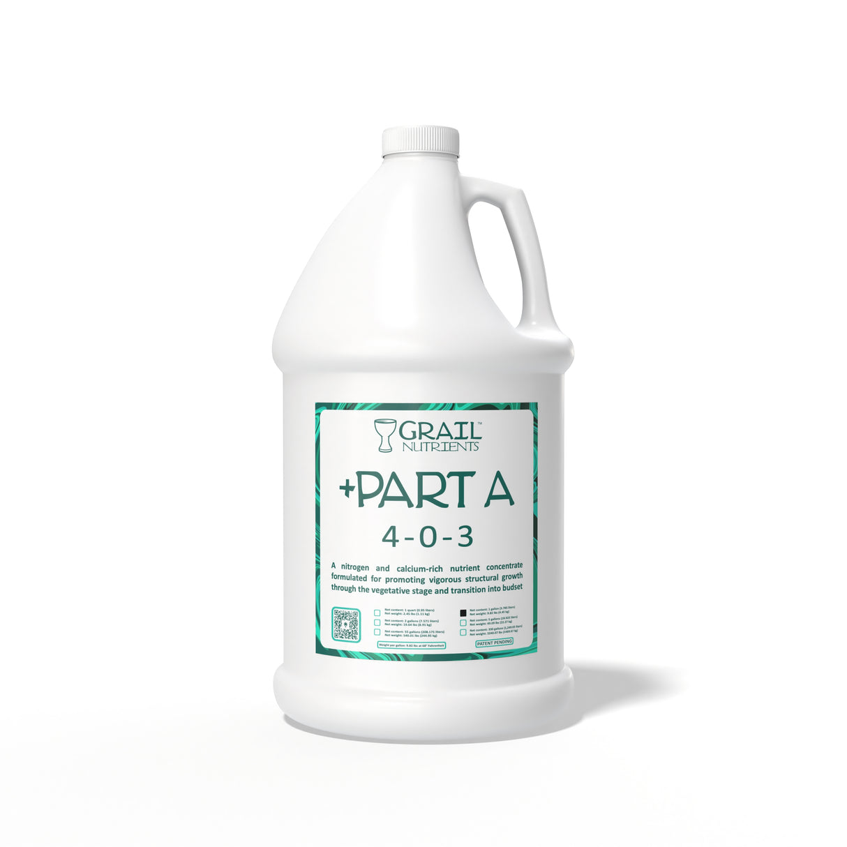 Grail Nutrients +Part A (4-0-3) Plant Fertilizer