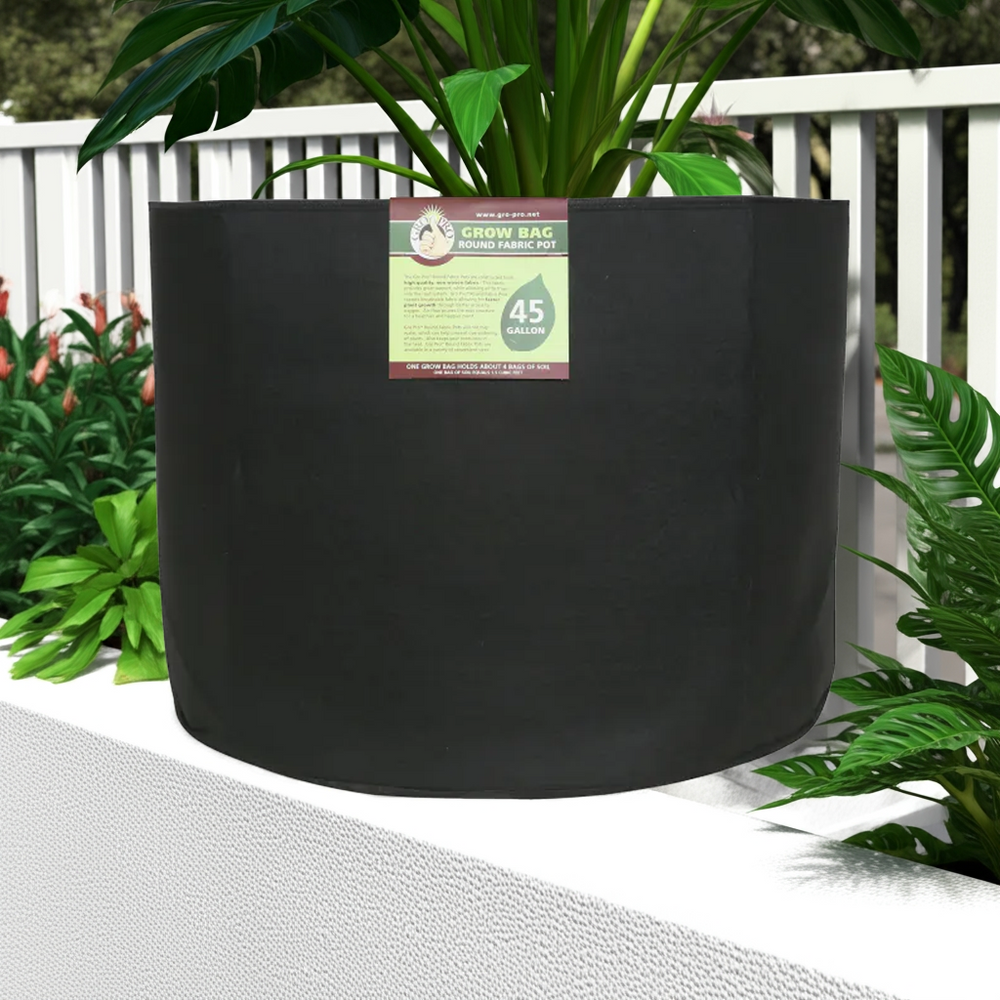 Gro Pro Premium Round Fabric Pot, 45 Gallon (Pack of 25)
