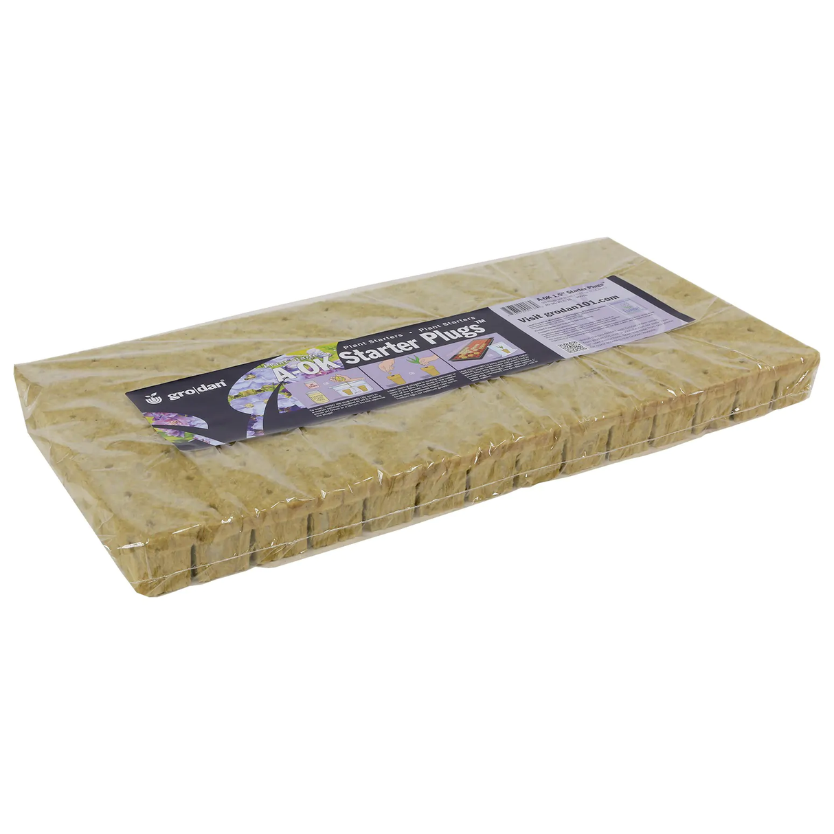 Grodan A-OK Wrapped 1.5" Starter Plugs, 98/Sheet