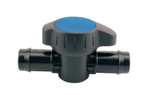 Hydro Flow Barbed Ball Valve - Blue Top