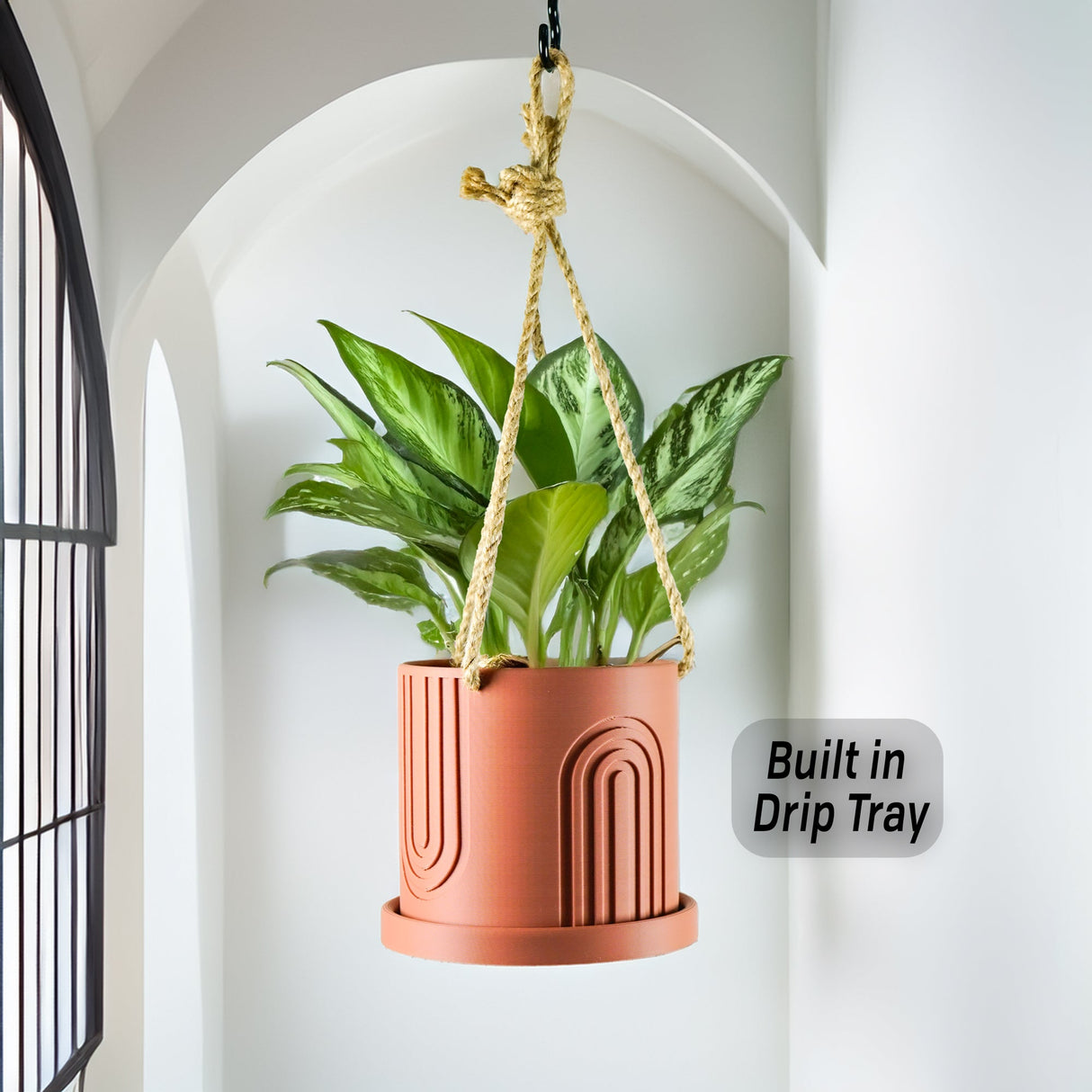 Modern 3D Printed Hanging Planter