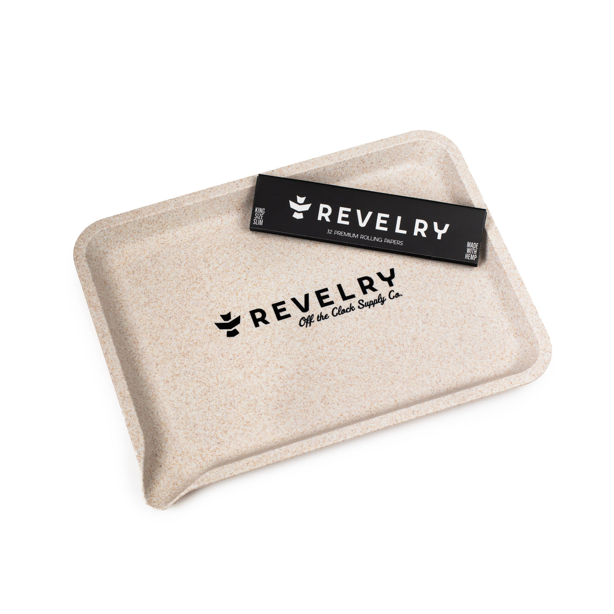 Revelry Supply The Rolling Kit – Smell Proof Travel Set with Tray, Grinder & XL Papers