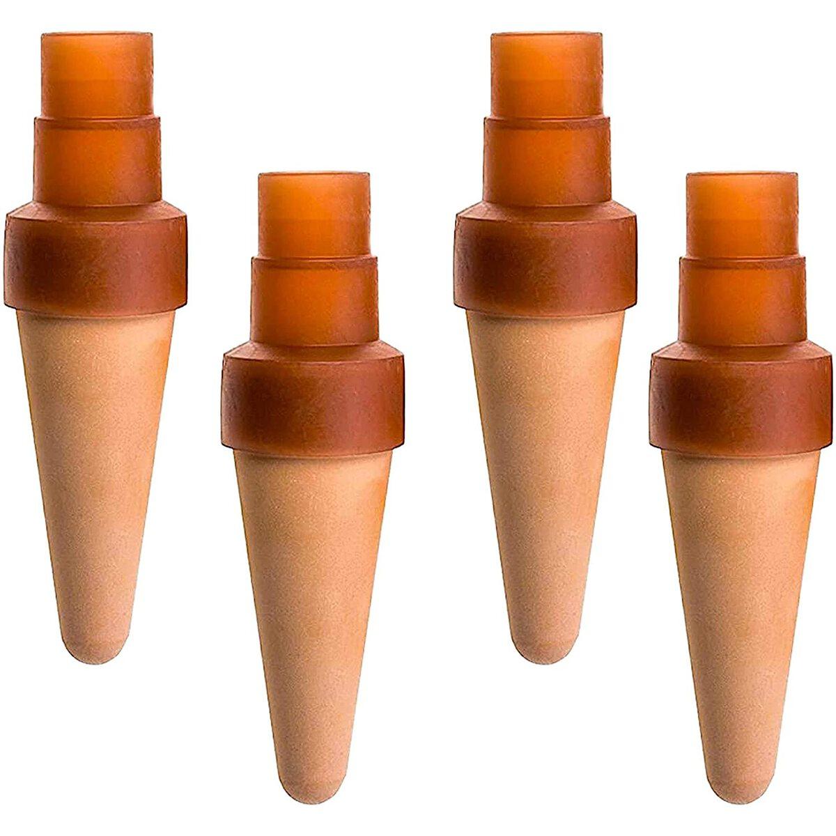 Blumat Bottle Adapter XL Plant Watering Stakes for Large Plants – 4 Pack