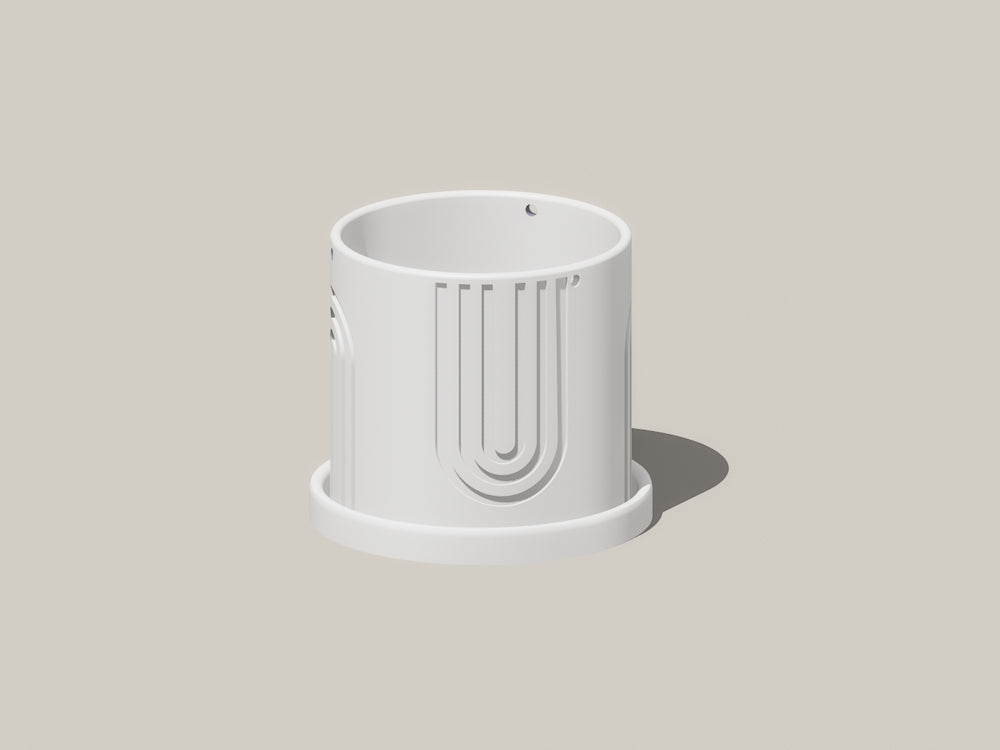 Modern 3D Printed Hanging Planter