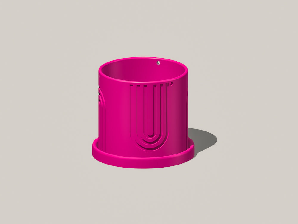 Modern 3D Printed Hanging Planter