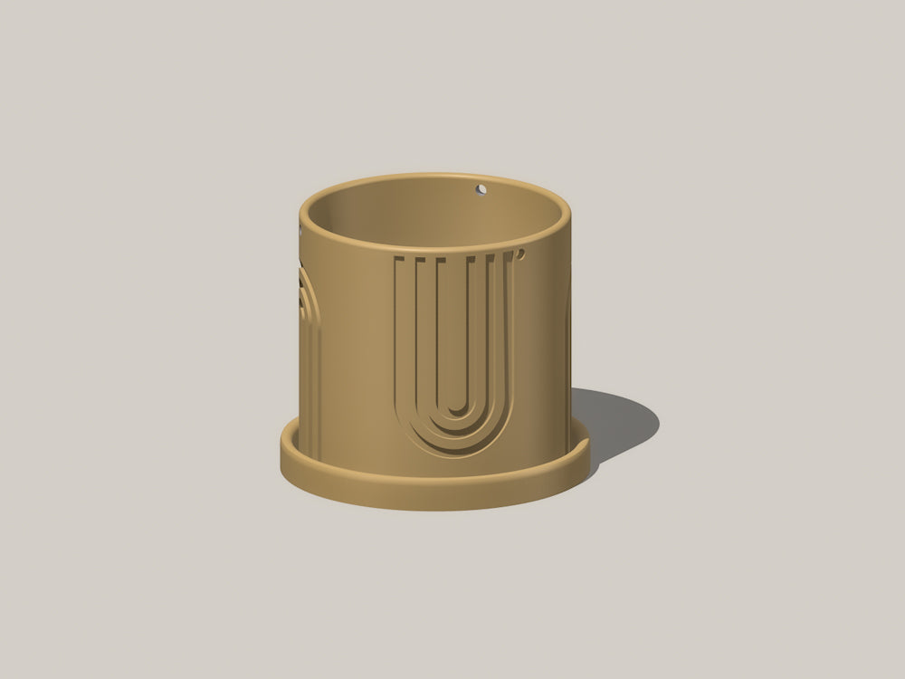 Modern 3D Printed Hanging Planter