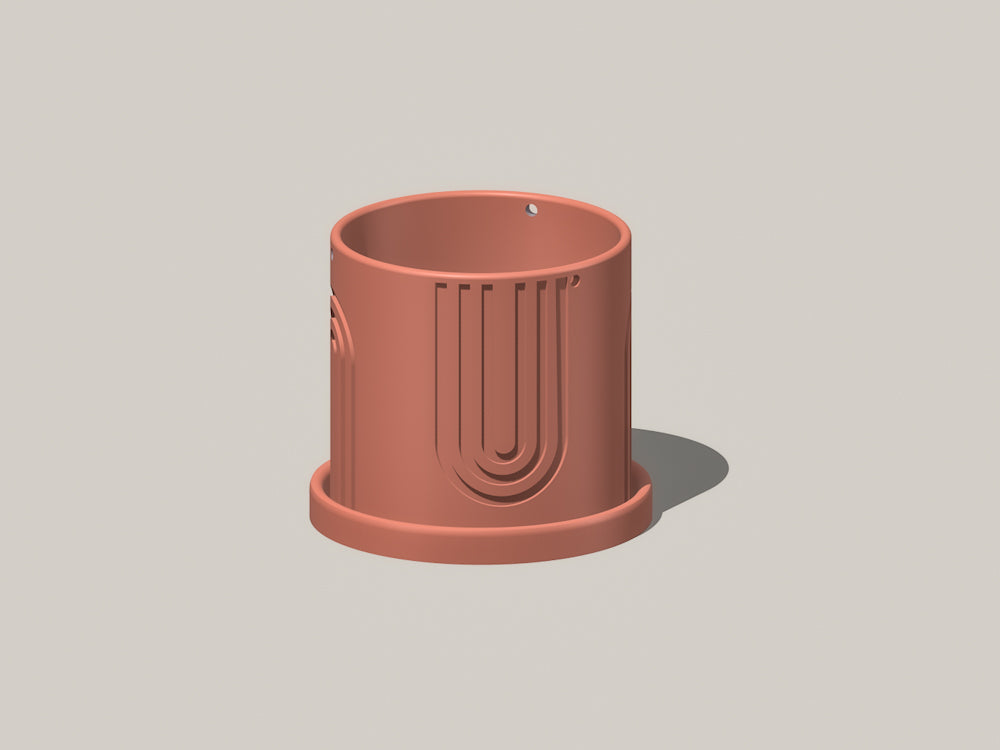 Modern 3D Printed Hanging Planter