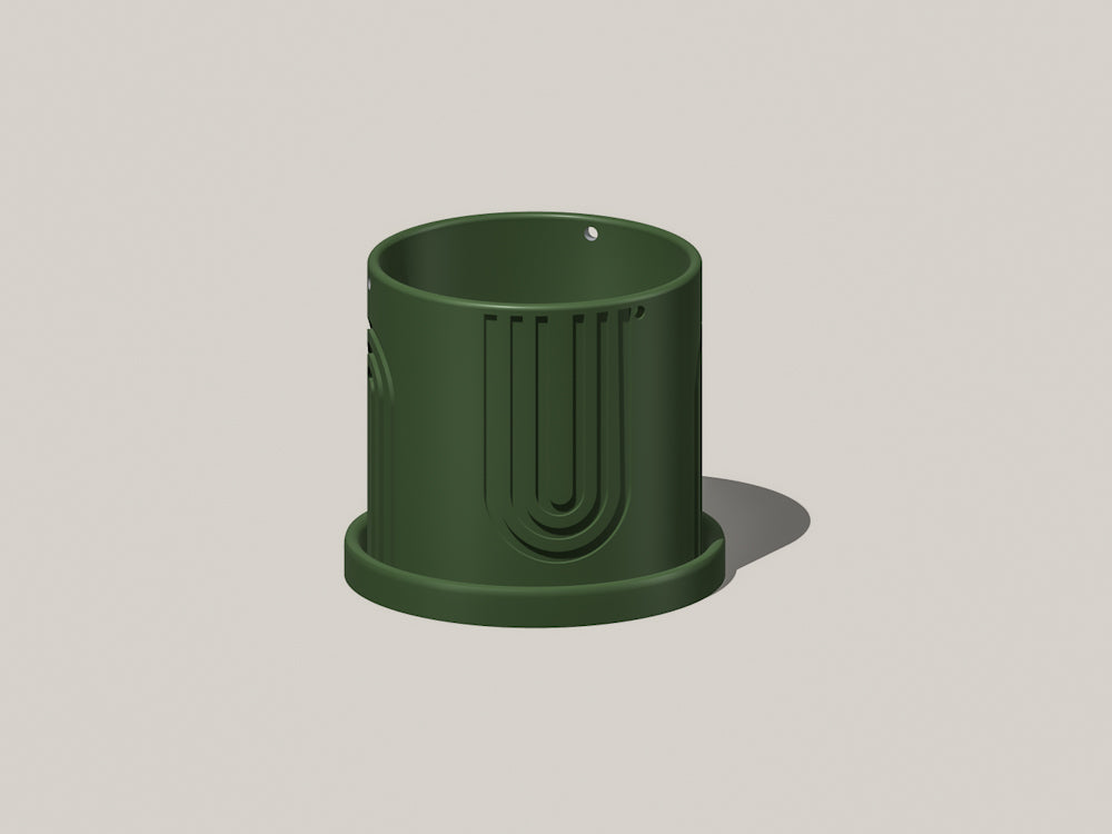 Modern 3D Printed Hanging Planter