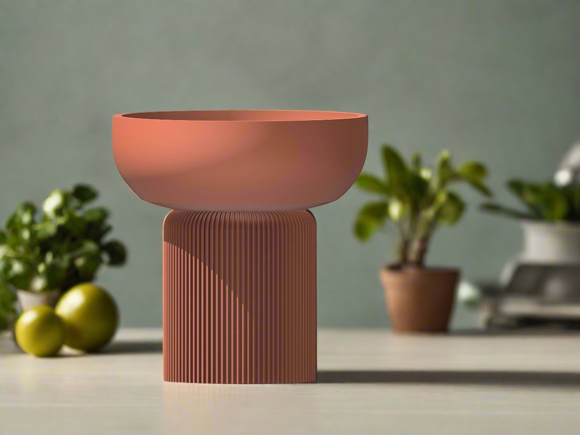Modern Pedestal Plant Pot – Two-Piece Design