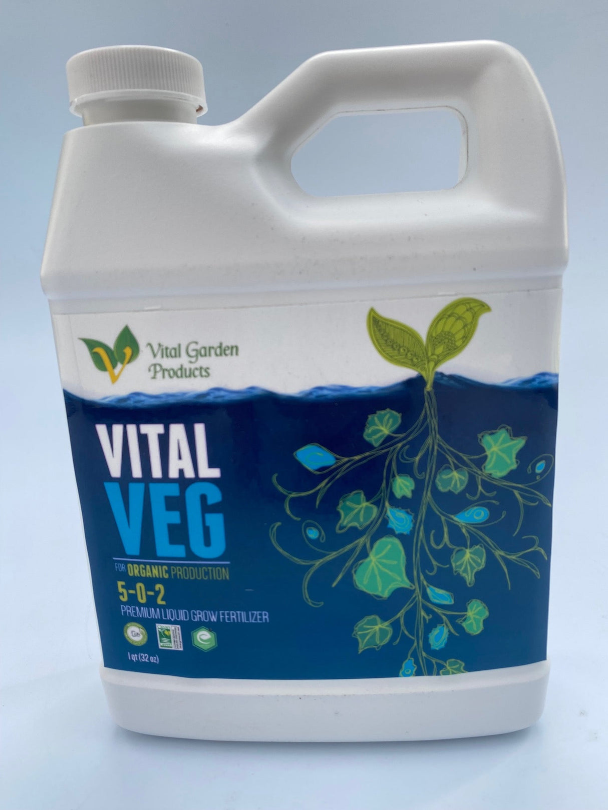 Vital Veg 5-0-2 Plant-Based Liquid Grow Fertilizer – Organic Nutrient