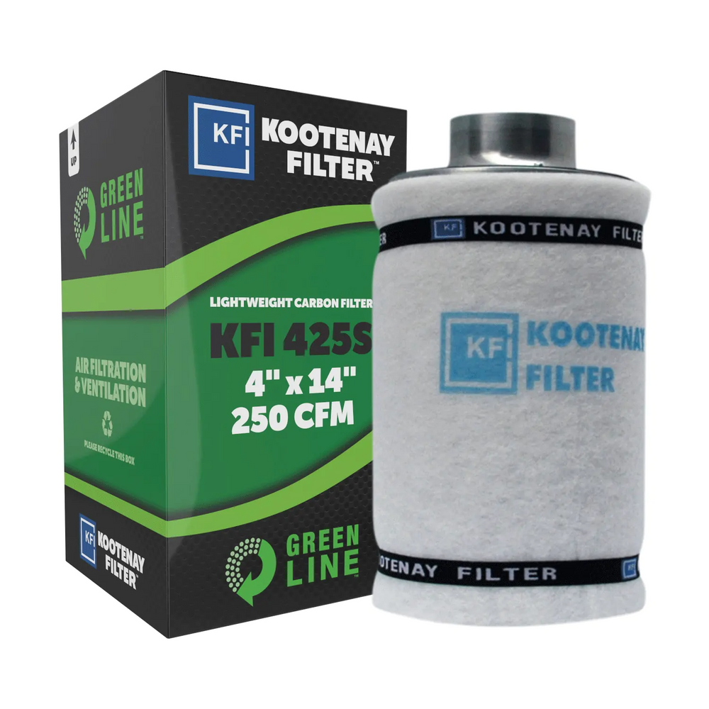 KFI 425S Green Line Carbon Filter 4" x 14",  250 CFM