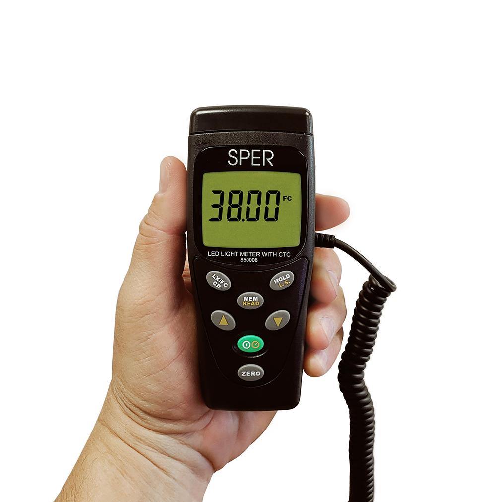 Sper Scientific Direct LED Light Meter with Color Temperature Compensation