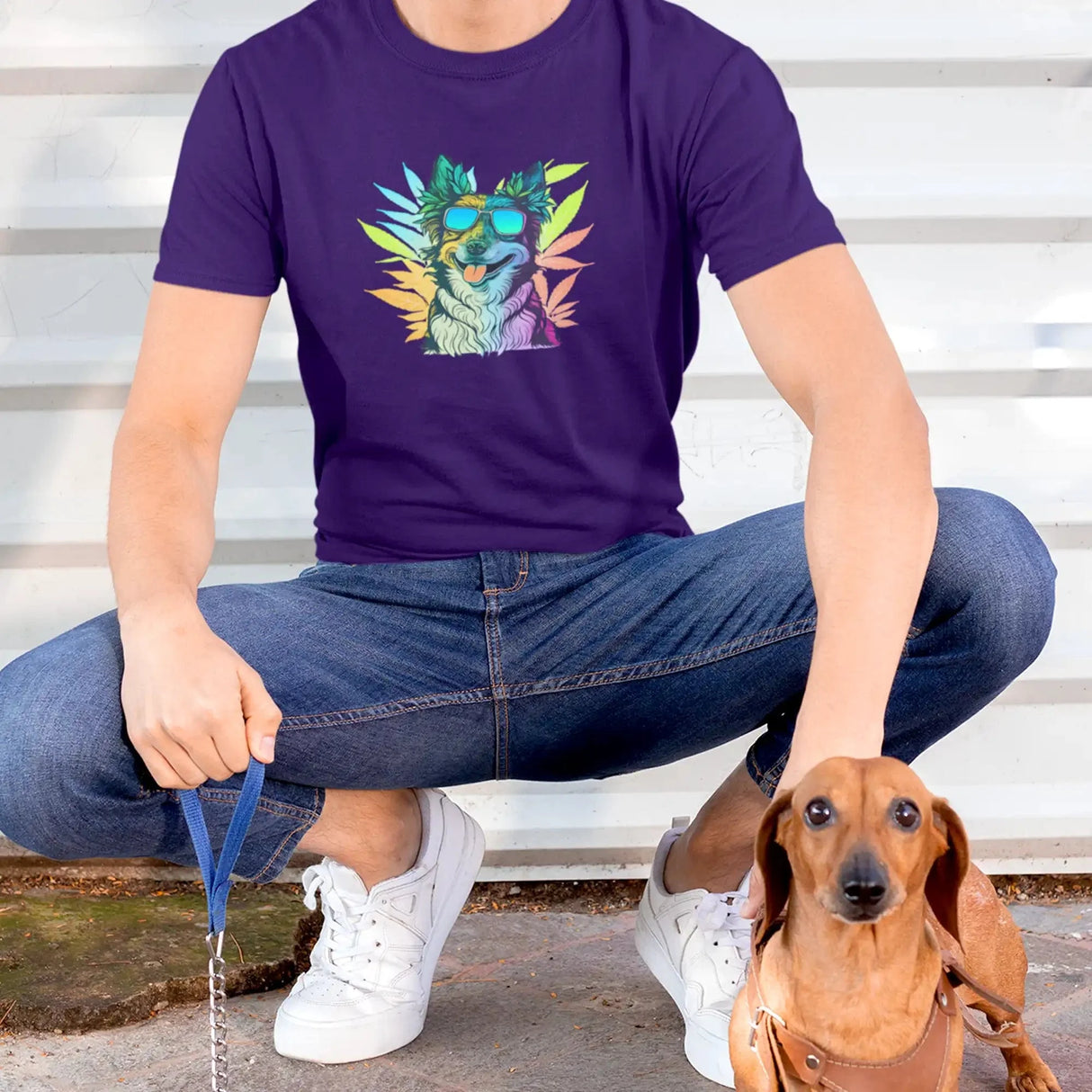 Cannabis Border Collie T-Shirt