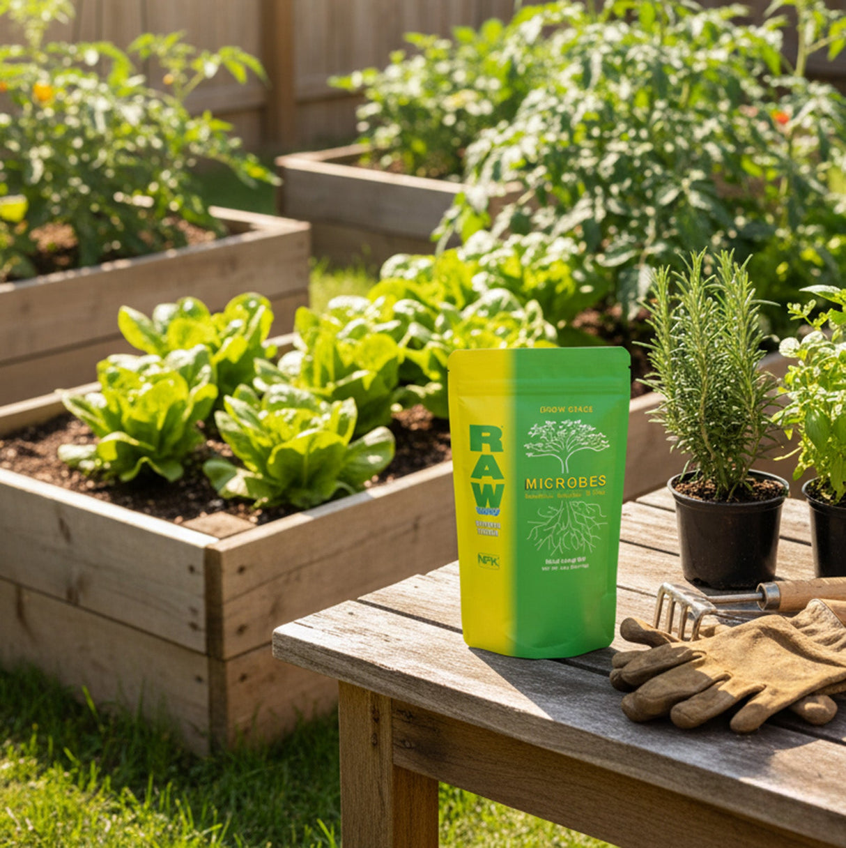 RAW Microbes Grow Stage – Beneficial Bacteria & Fungi Inoculant