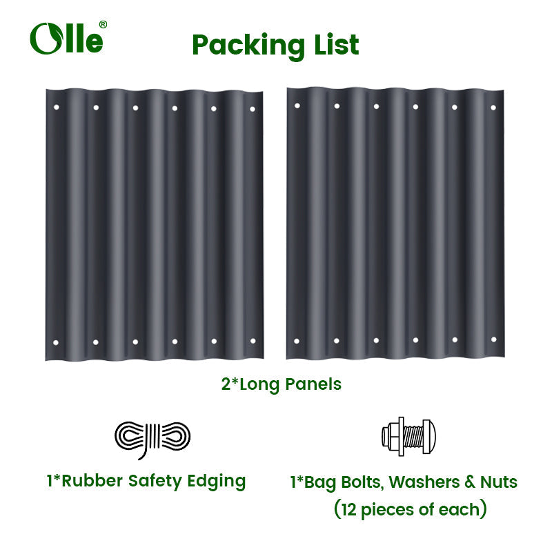Olle Gardens 17" Tall, 12-in-1 20" Raised Bed Extension Kit