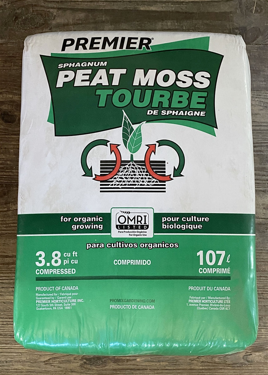 Premier Peat Moss – 3.8 cu ft Sphagnum Peat Moss Soil Conditioner