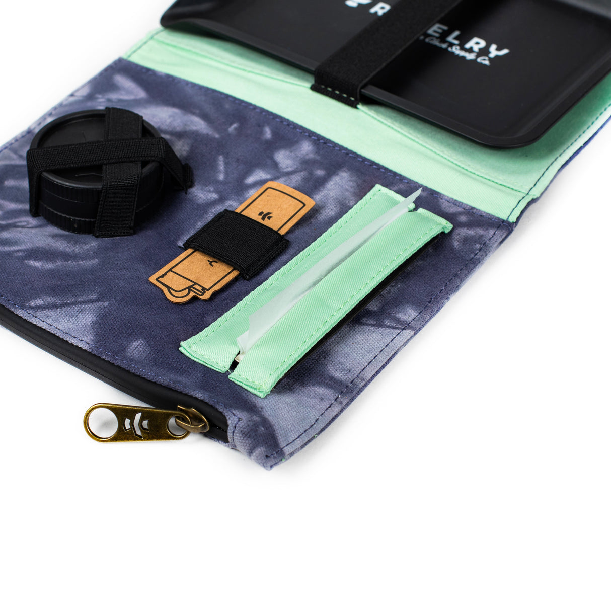 Revelry Supply The Rolling Kit – Smell Proof Travel Set with Tray, Grinder & XL Papers