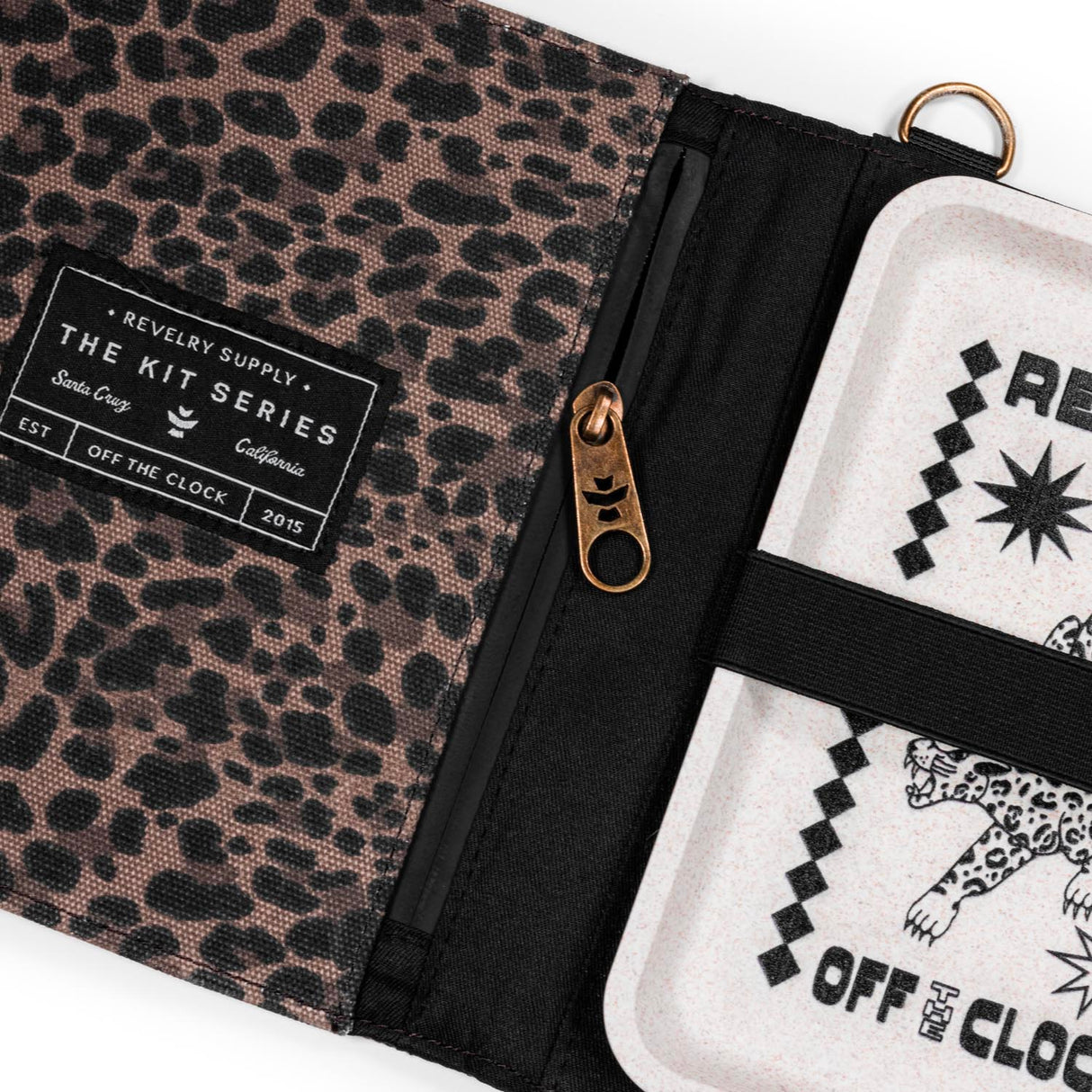 Revelry Supply The Rolling Kit – Smell Proof Travel Set with Tray, Grinder & XL Papers