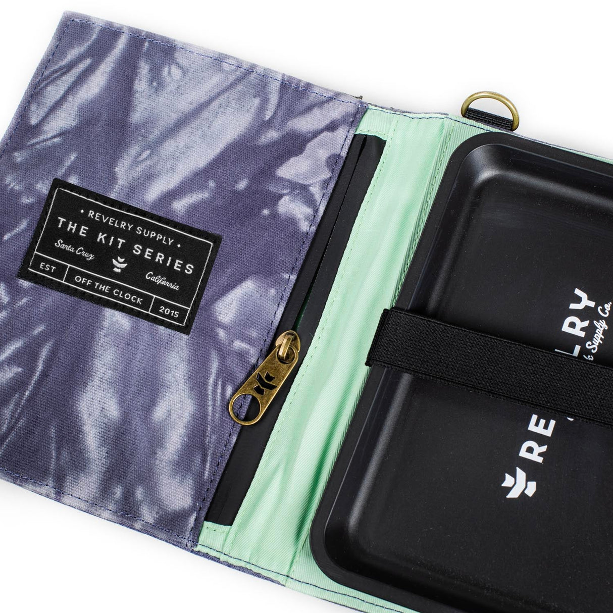 Revelry Supply The Rolling Kit – Smell Proof Travel Set with Tray, Grinder & XL Papers