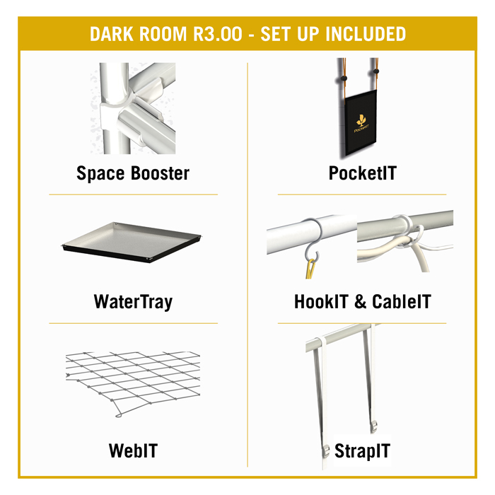 Secret Jardin Dark Room 150 Wide v3.0, 3' x 5' x 6'7"