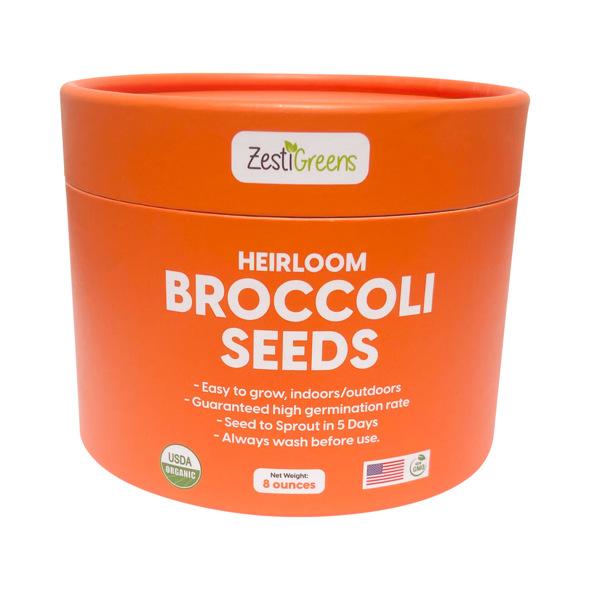 ZestiGreens Organic Broccoli Seeds – Sprouts & Microgreens