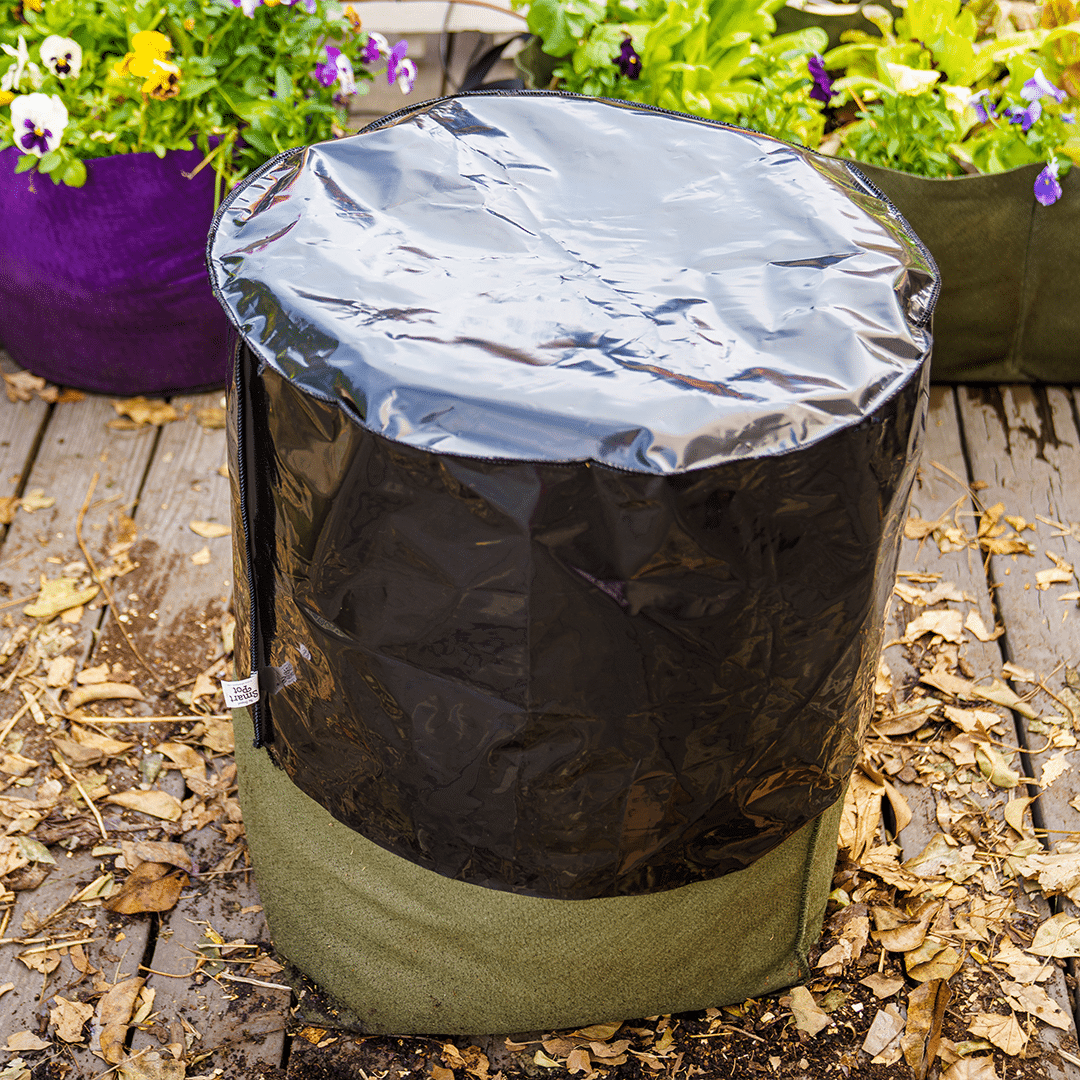 Smart Pot Urban Compost Sak – 50 Gallon Fabric Compost Bin with Cover