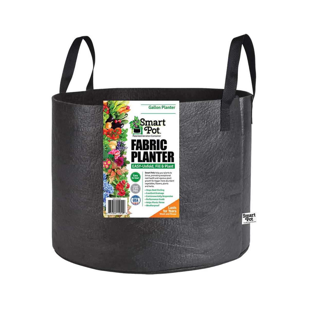 Smart Pot Fabric Planter – Original USA-Made Breathable Grow Container