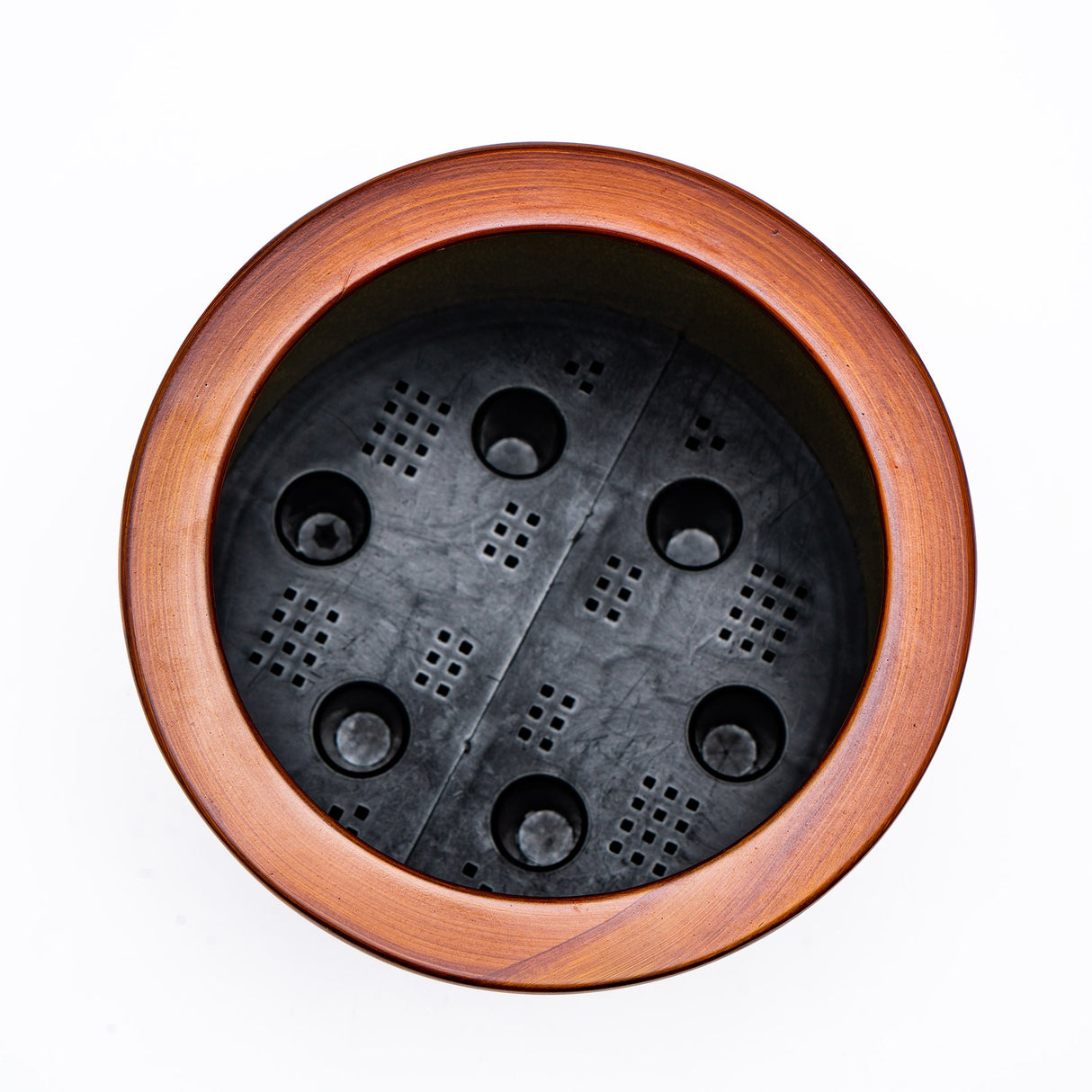 Smart Self-watering Round Planter Pot - Terracotta Painted