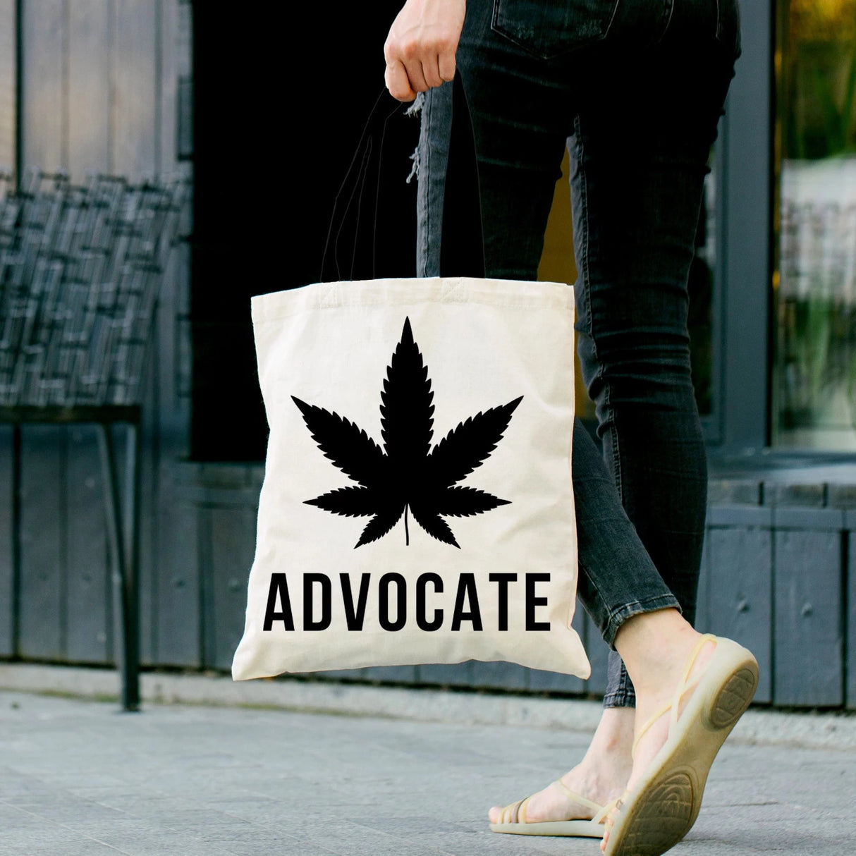 Cannabis Advocate Pot Leaf Mens Tote Bag