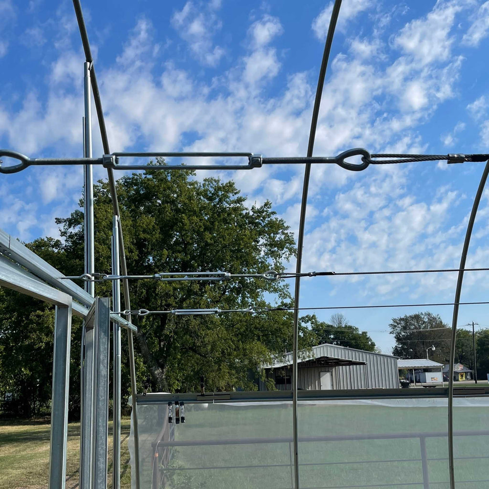 Complete Trellising System for Hoop Houses