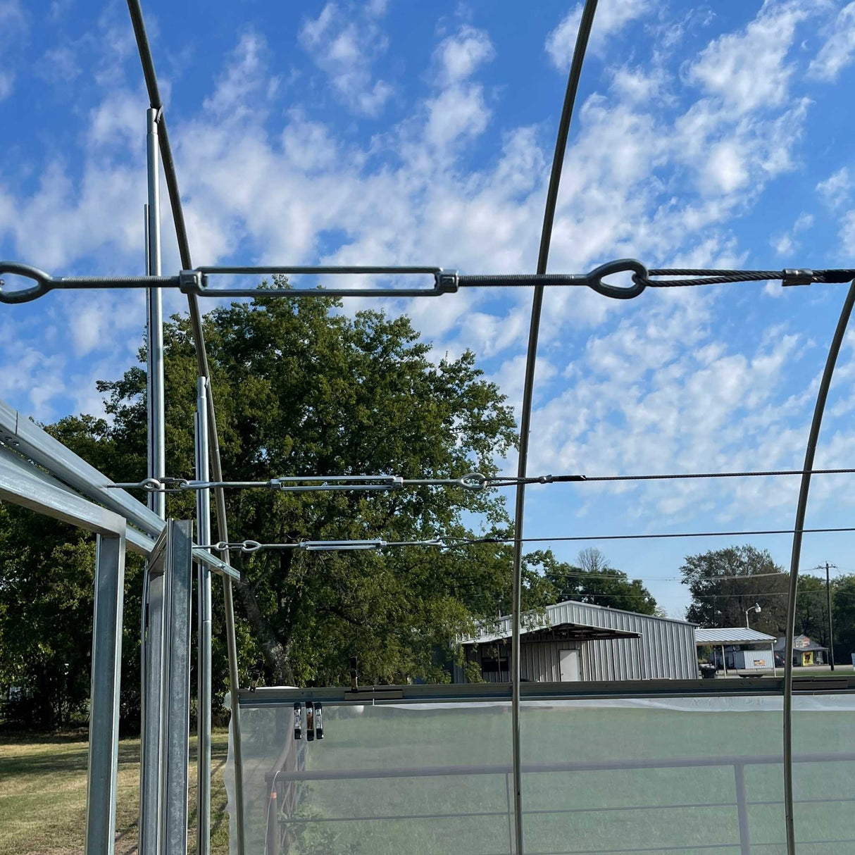 Complete Trellising System for Hoop Houses