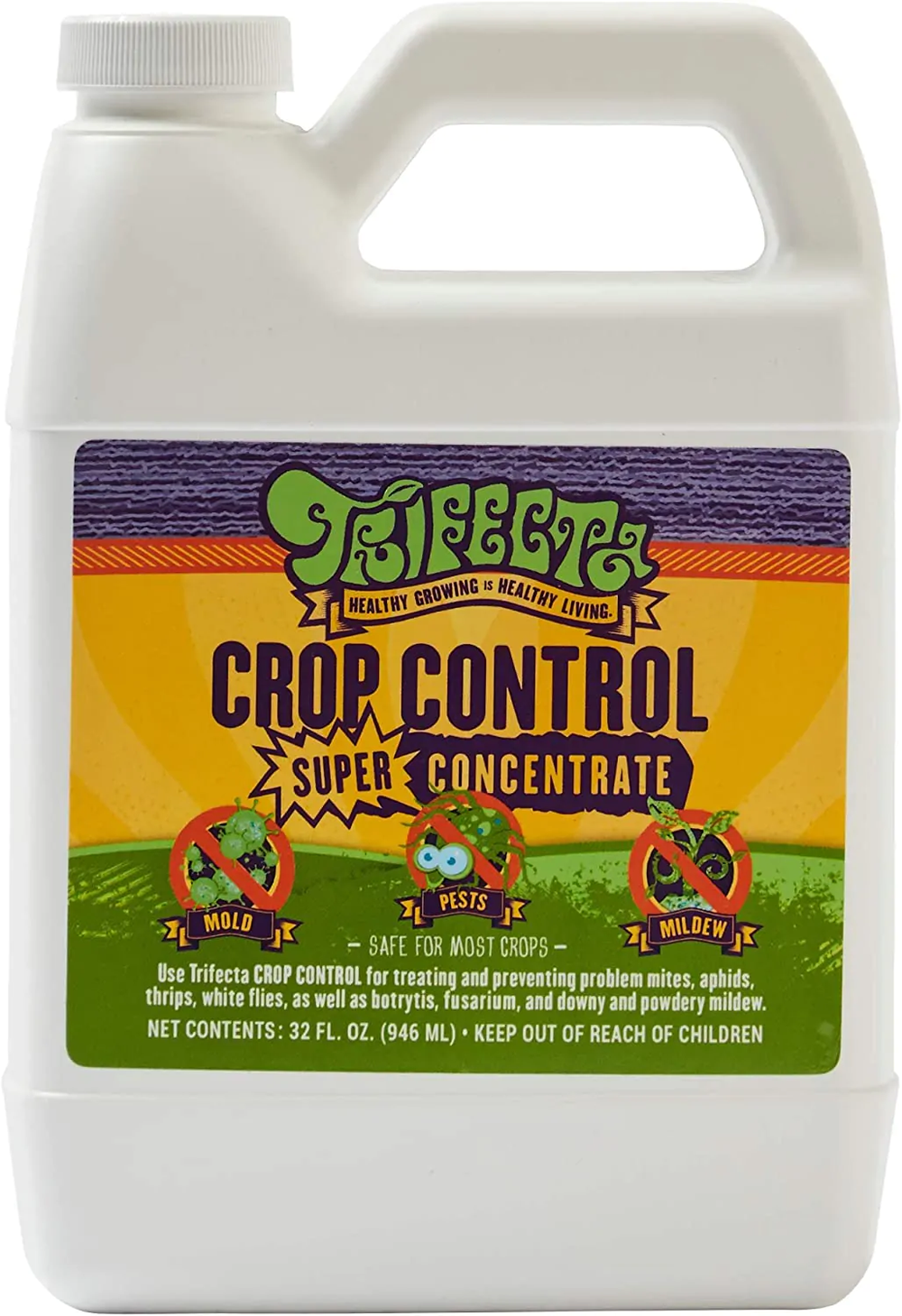 Trifecta Crop Control Super Concentrate Natural Pesticide, Fungicide, Miticide