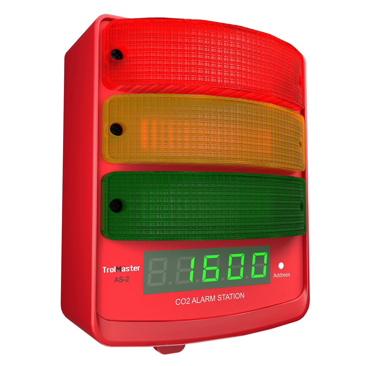 TrolMaster AS-2 CO2 Alarm Station (Audio/Visual) Plus LED Display Indicator