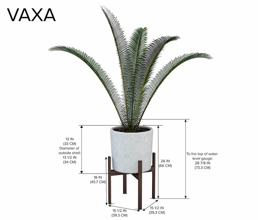 Vaxa Mid-Century Modern Self-Watering Planter