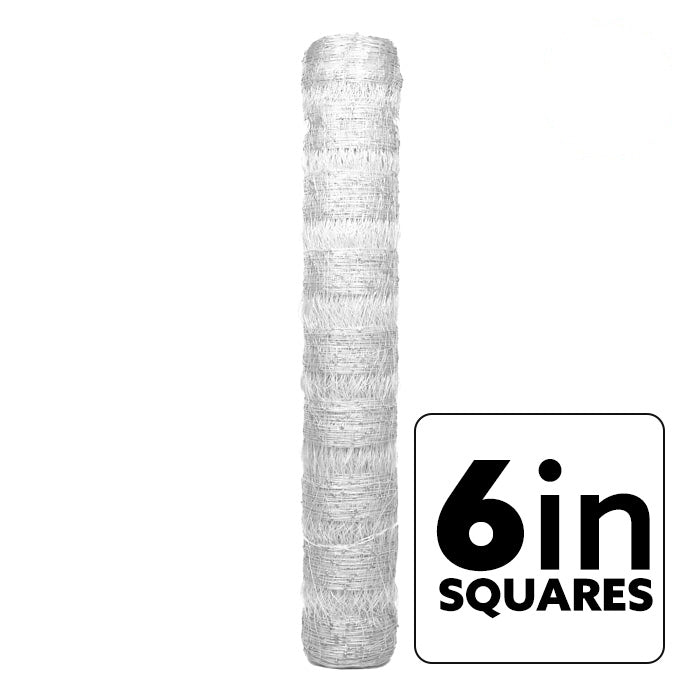 Roll of trellis netting '6in squares' label on a white background