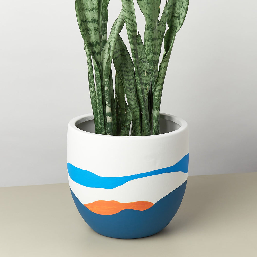 Egg Ceramic Planter - 9 Inch