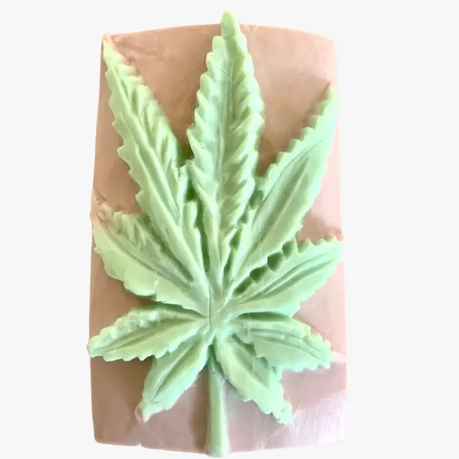 Cannabis Leaf Themed Soap – Handcrafted Novelty Gift