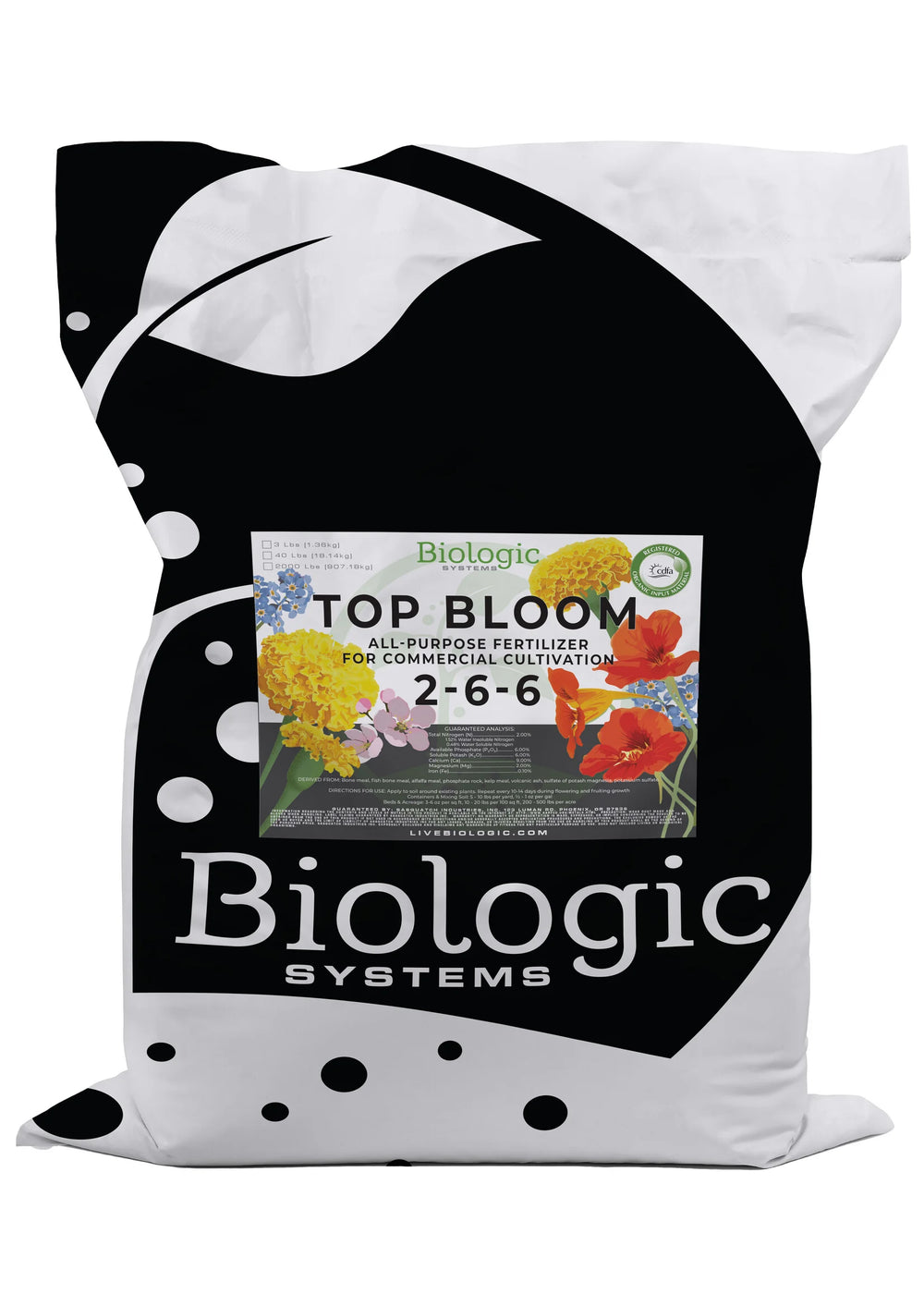 Biologic Systems Top Bloom 2-6-6, 40 Lb. Bag
